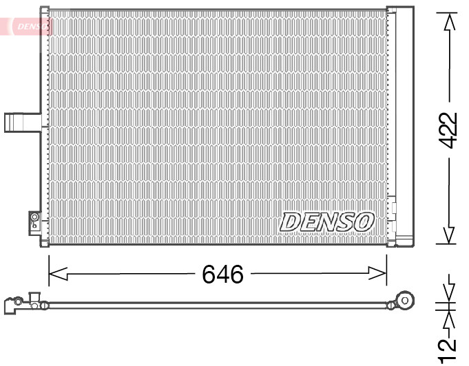 DENSO Kondensator, Klimaanlage