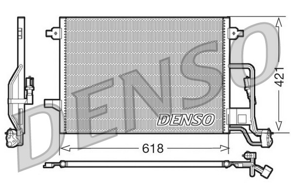 DENSO Kondensator, Klimaanlage