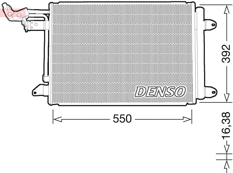 DENSO Kondensator, Klimaanlage