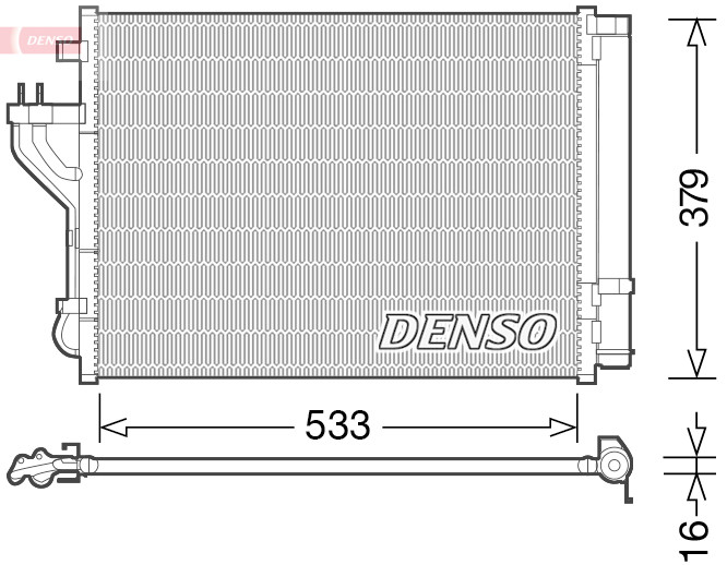 DENSO Kondensator, Klimaanlage