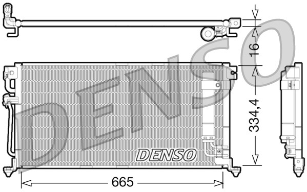 DENSO Kondensator, Klimaanlage