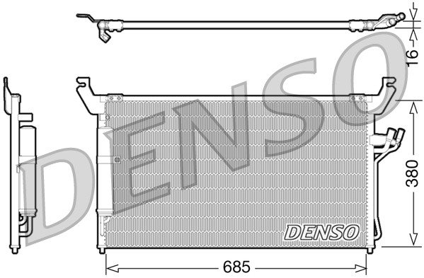 DENSO Kondensator, Klimaanlage