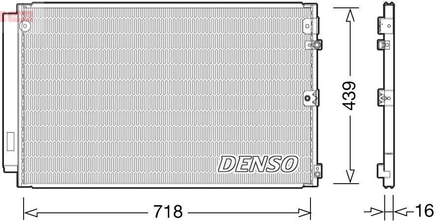 DENSO Kondensator, Klimaanlage