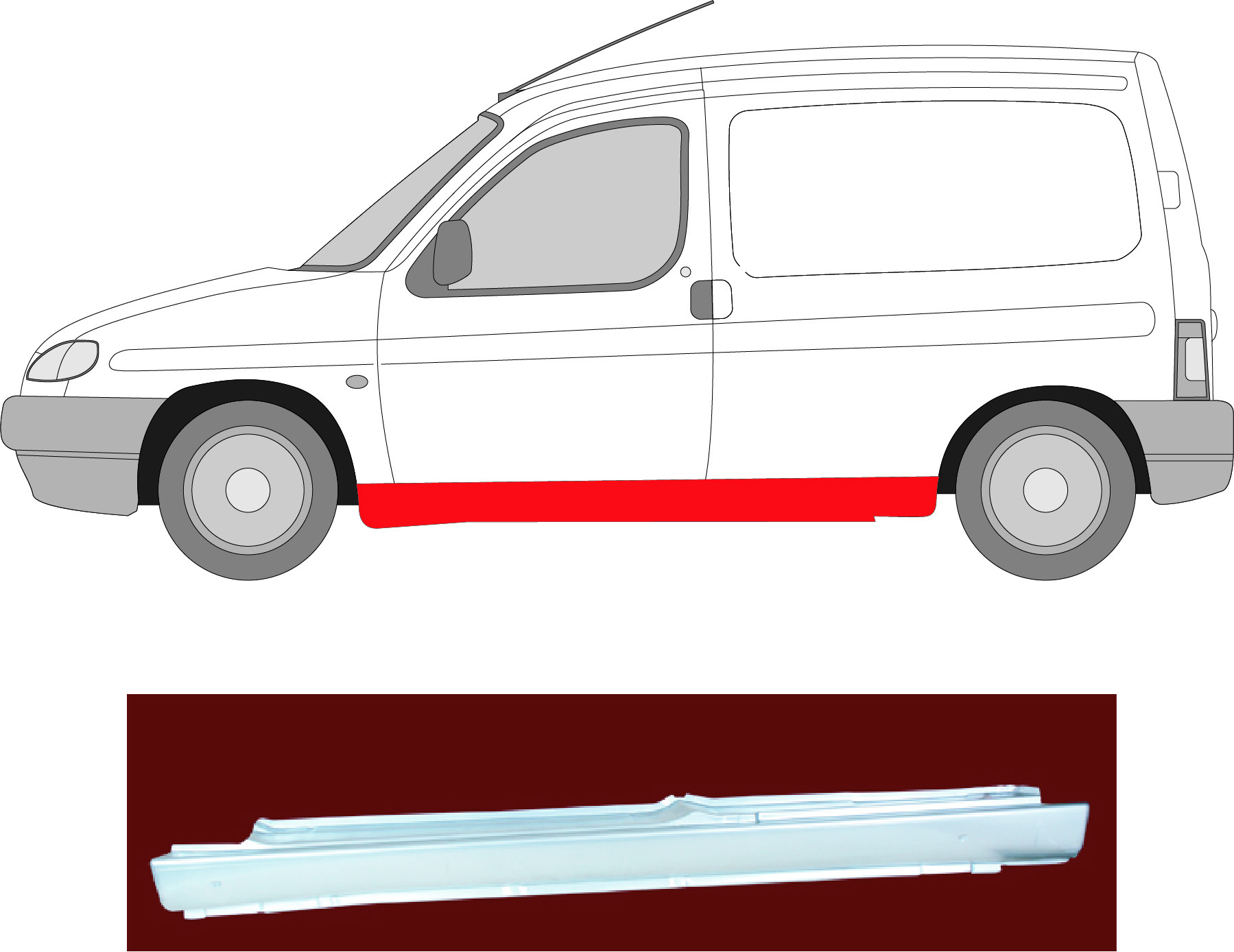 KLOKKERHOLM Einstiegblech