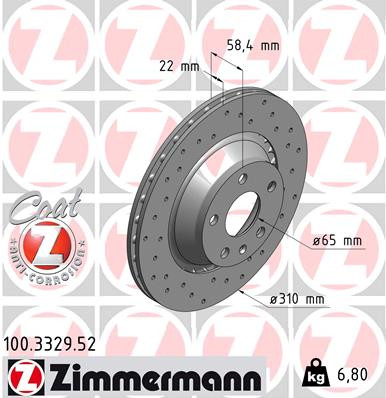ZIMMERMANN Bremsscheibe