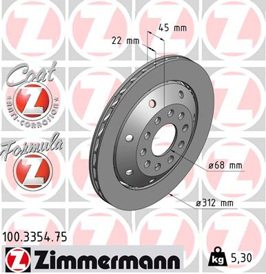 ZIMMERMANN Bremsscheibe