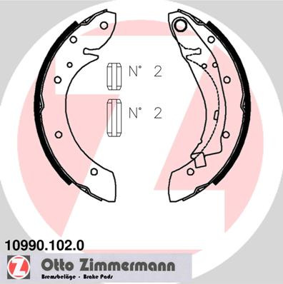 ZIMMERMANN Bremsbackensatz