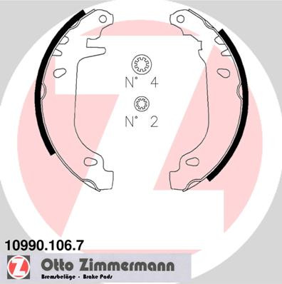 ZIMMERMANN Bremsbackensatz