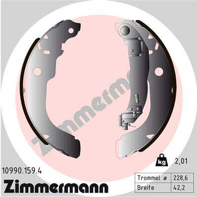 ZIMMERMANN Bremsbackensatz