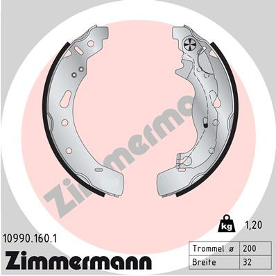 ZIMMERMANN Bremsbackensatz