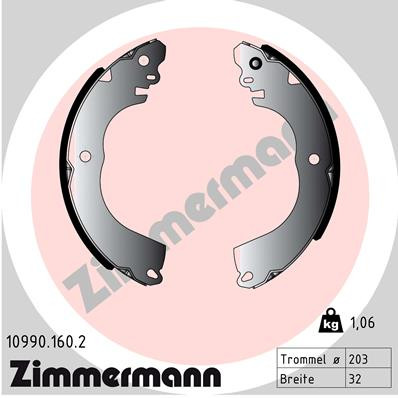 ZIMMERMANN Bremsbackensatz