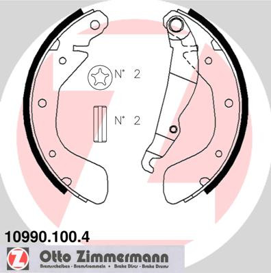 ZIMMERMANN Bremsbackensatz