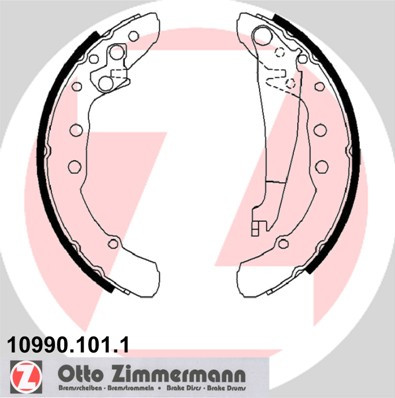ZIMMERMANN Bremsbackensatz