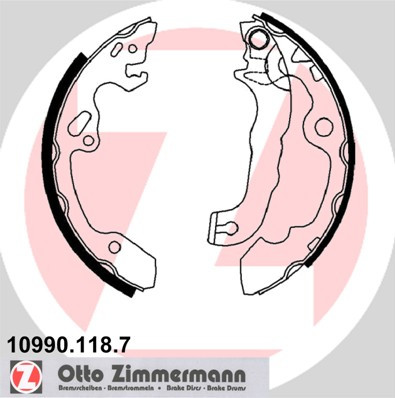 ZIMMERMANN Bremsbackensatz