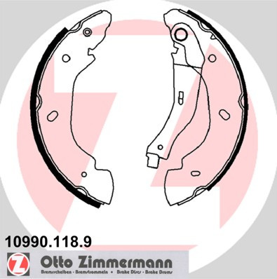 ZIMMERMANN Bremsbackensatz