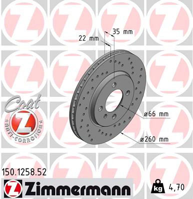 ZIMMERMANN Bremsscheibe