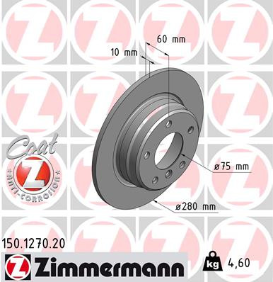 ZIMMERMANN Bremsscheibe
