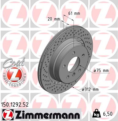 ZIMMERMANN Bremsscheibe