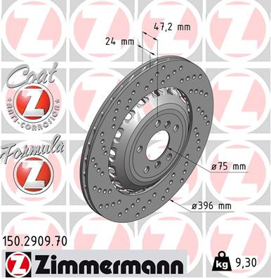 ZIMMERMANN Bremsscheibe