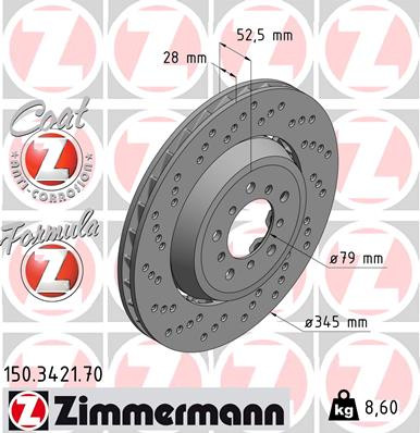 ZIMMERMANN Bremsscheibe