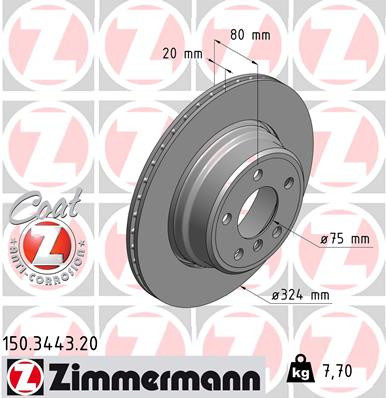 ZIMMERMANN Bremsscheibe