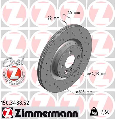 ZIMMERMANN Bremsscheibe