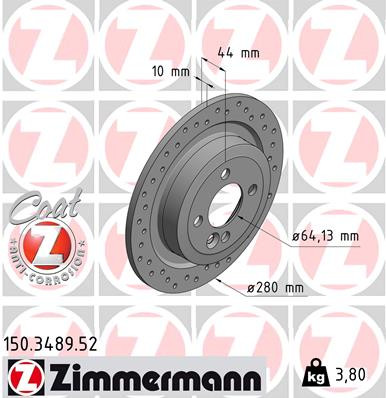 ZIMMERMANN Bremsscheibe