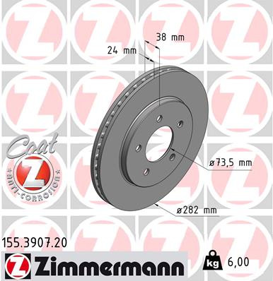ZIMMERMANN Bremsscheibe