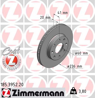 ZIMMERMANN Bremsscheibe