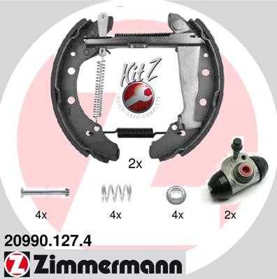 ZIMMERMANN Bremsbackensatz