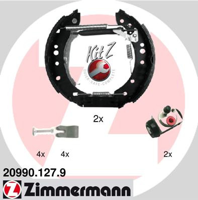ZIMMERMANN Bremsbackensatz