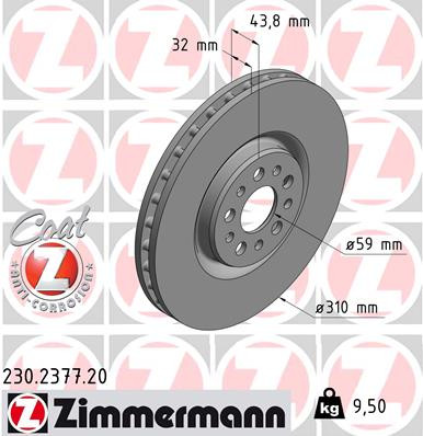 ZIMMERMANN Bremsscheibe
