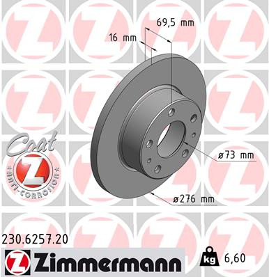 ZIMMERMANN Bremsscheibe