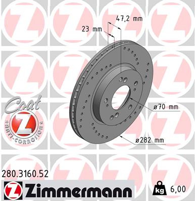 ZIMMERMANN Bremsscheibe