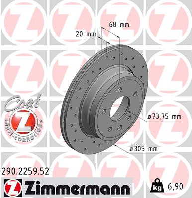 ZIMMERMANN Bremsscheibe