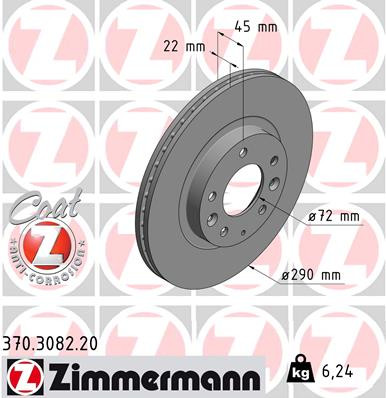 ZIMMERMANN Bremsscheibe