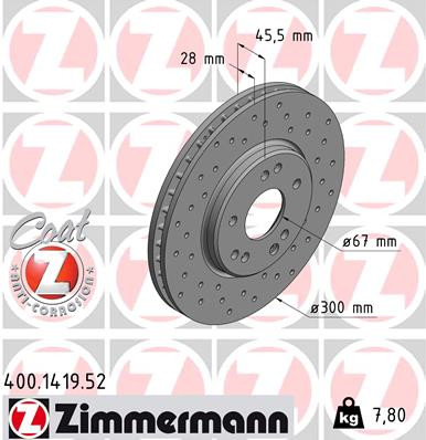 ZIMMERMANN Bremsscheibe