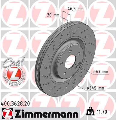 ZIMMERMANN Bremsscheibe