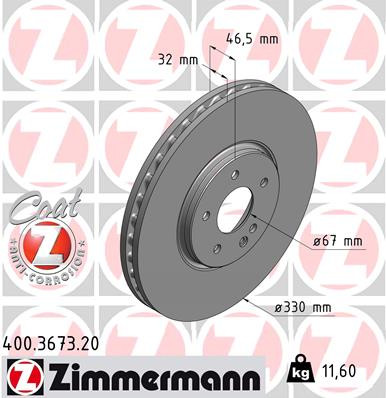 ZIMMERMANN Bremsscheibe