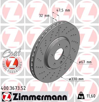 ZIMMERMANN Bremsscheibe