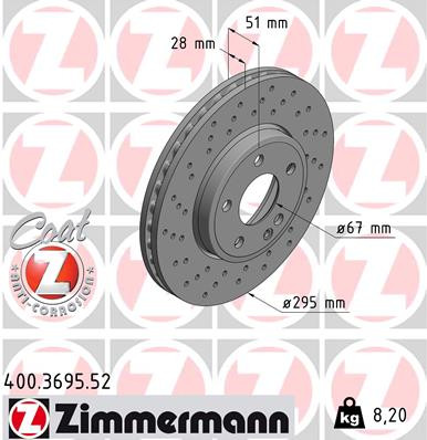 ZIMMERMANN Bremsscheibe