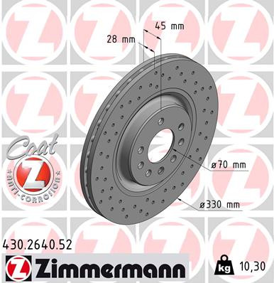 ZIMMERMANN Bremsscheibe