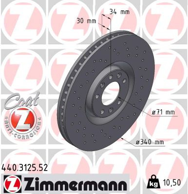 ZIMMERMANN Bremsscheibe