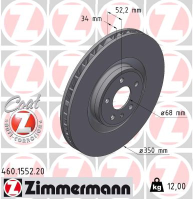 ZIMMERMANN Bremsscheibe