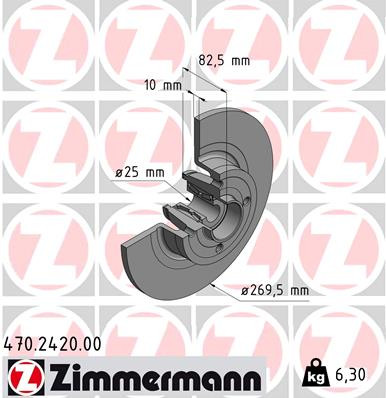 ZIMMERMANN Bremsscheibe