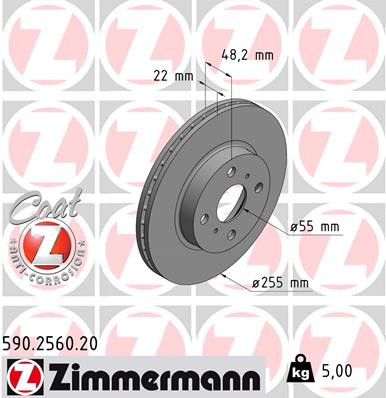 ZIMMERMANN Bremsscheibe