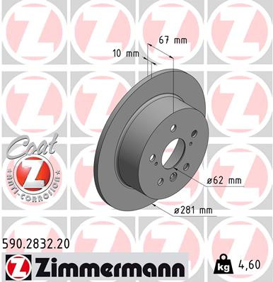 ZIMMERMANN Bremsscheibe