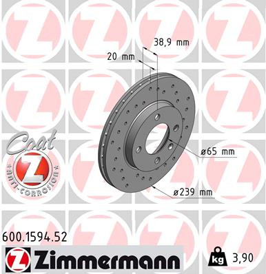 ZIMMERMANN Bremsscheibe