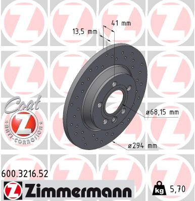 ZIMMERMANN Bremsscheibe