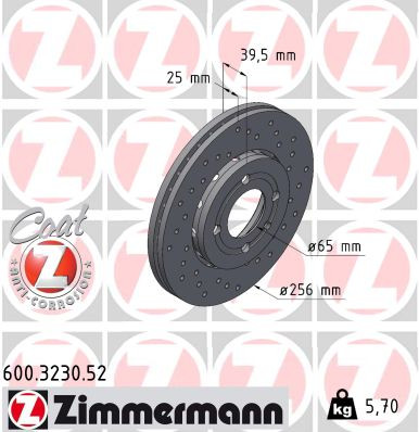 ZIMMERMANN Bremsscheibe
